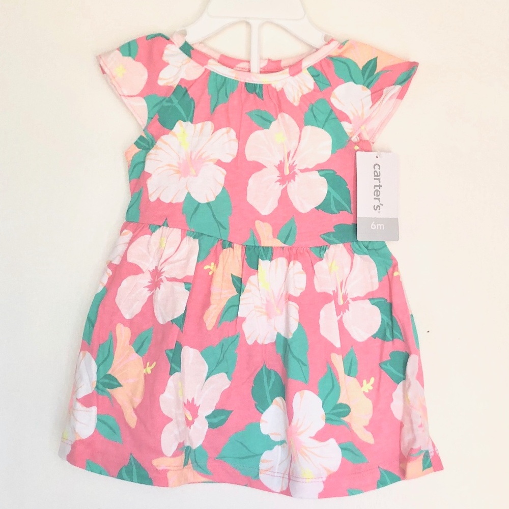NWT Carter's Floral Baby Dress 6 Months